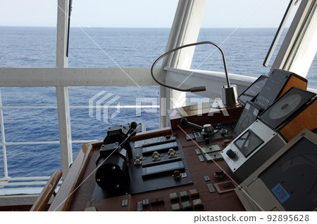 Cruise ship wheelhouse instruments 92895628