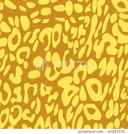 Abstract modern leopard seamless pattern. Animals trendy background. Orange decorative vector stock illustration for print, card, postcard, fabric, textile. Modern ornament of stylized skin 92897878