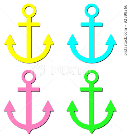 Illustration to fix with an anchor 92899266