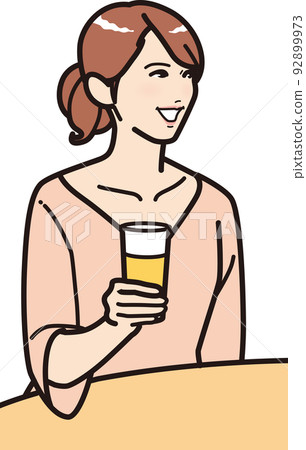 喝啤酒的女人 92899973