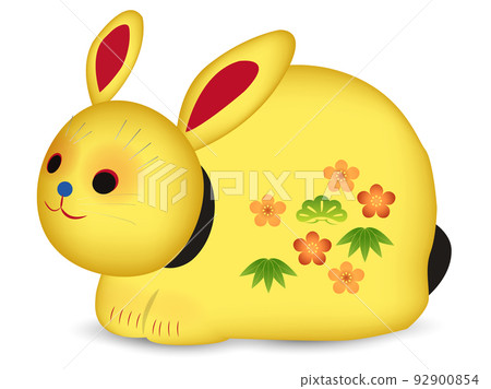 Rabbit New Year's card zodiac icon 92900854