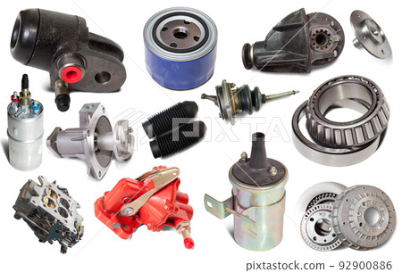 car repair parts isolated car repair parts isolated 92900886