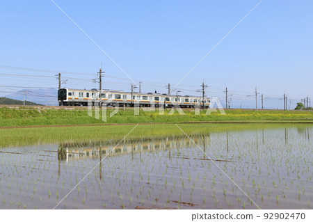 初夏稻田和宇都宮線E131系列（3節電車：宇都宮⇔黑磯） 92902470