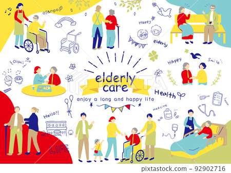 養老插畫素材合集 92902716