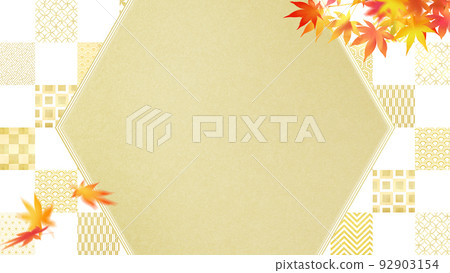Japanese autumn background 92903154