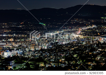 New Japan's three major night views Nara night view from Mt. Wakakusa 4 92903395
