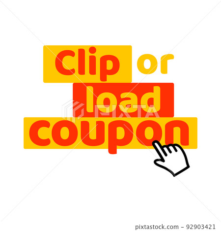 Label clip or load coupon, vector illustration Label clip or load coupon, vector illustration 92903421