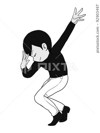 一個決定扮演格雷的年輕人 92903497