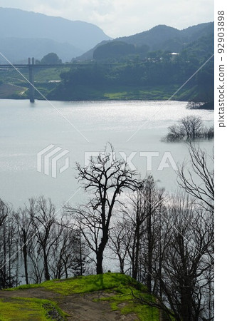 Scenery of Lake Yatsuba Agatsuma in Naganohara Town, Agatsuma County, Gunma Prefecture 92903898