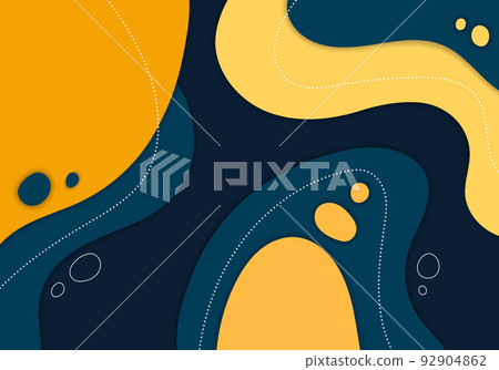 Abstract colorful doodle liquid design with free shape minimal template. Abstract colorful doodle liquid design with free shape minimal template. 92904862