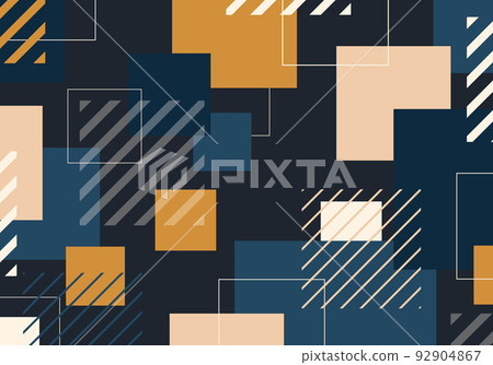 Abstract blue and yellow square modern geometric template design. Abstract blue and yellow square modern geometric template design. 92904867