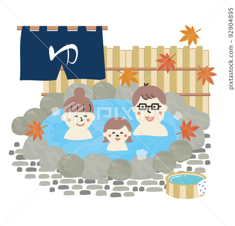 Family and hot springs 92904895