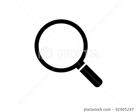 Magnifying glass vector illustration loupe icon 92905297