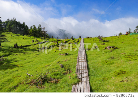 南阿爾卑斯山南部，莊平風光，日本 92905732
