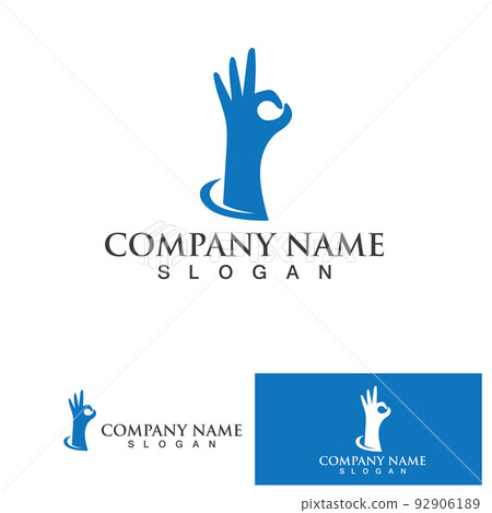 Hand hope logo and symbol vector template Hand hope logo and symbol vector template 92906189
