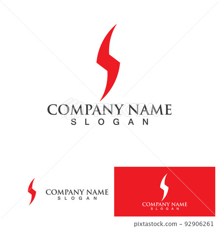 Thunderbolt logo and symbol vector Thunderbolt logo and symbol vector 92906261