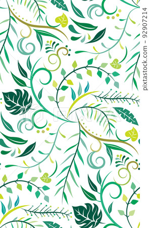 Botanical pattern material 92907214