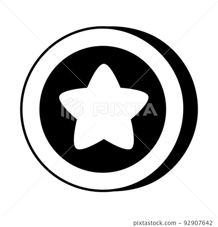 Icon Star Machine shape. Gambling symbol, object. Vector illustration 92907642