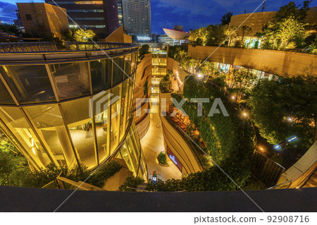 Night view from the rooftop of Namba Parks Parks Garden Night view from the rooftop of Namba Parks Parks Garden 92908716