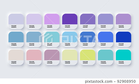 Pastel Colour Catalog Inspiration Samples in RGB Pastel Colour Catalog Inspiration Samples in RGB 92908950