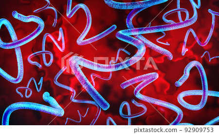 Lyme disease bacteria concept Lyme disease bacteria concept 92909753