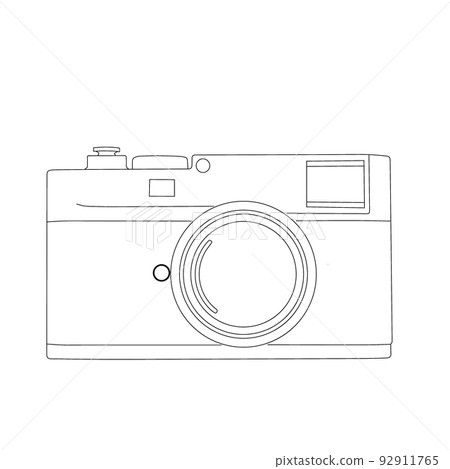 outine sketch of photo retro film Camera by hand writing, isolated on white background outine sketch of photo retro film Camera by hand writing, isolated on white background 92911765