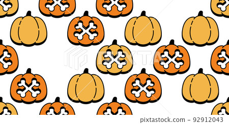 pumpkin Halloween seamless pattern crossbones skull vector cartoon ghost scarf isolated tile background repeat wallpaper gift wrapping paper illustration symbol icon doodle design pumpkin Halloween seamless pattern crossbones skull vector cartoon ghost scarf isolated tile background repeat wallpaper gift wrapping paper illustration symbol icon doodle design 92912043