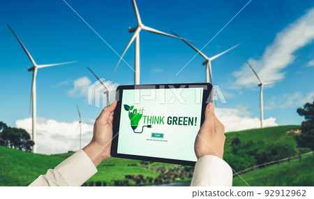 Green business transformation for environment saving and ESG business concept Green business transformation for environment saving and ESG business concept 92912962