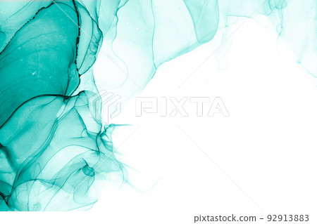 Marble ink abstract art from exquisite original painting for abstract background 92913883