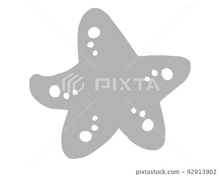 Cute starfish in the sea / hand-drawn illustration material 92913902