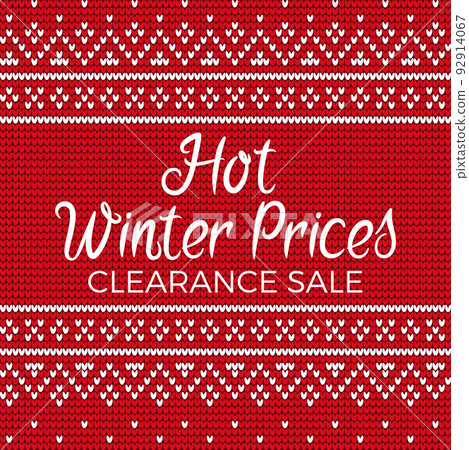 Hot Winter Prices Clearance Sale Embroidery Vector 92914067