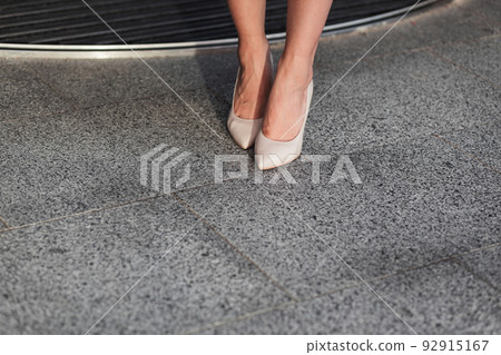 Nude high heel shoes. Nude high heel shoes. 92915167
