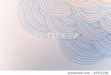 hand drawn wave pattern 92915280