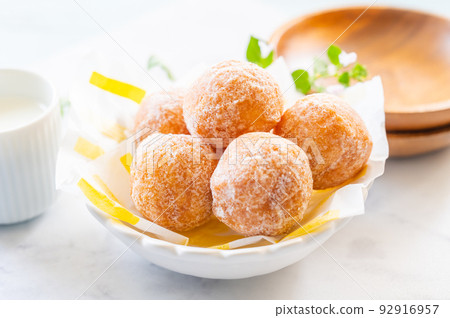 salted milk donuts and milk 92916957