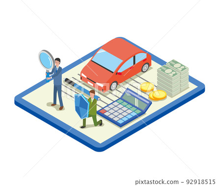 Image of car insurance subscription 92918515