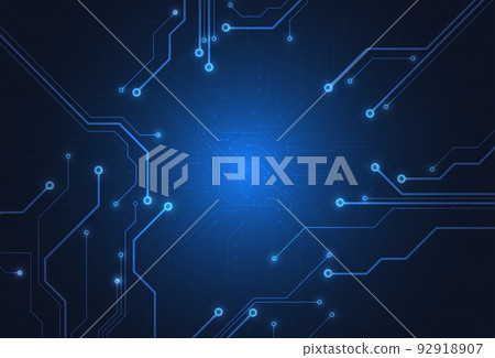Abstract digital background with technology circuit board texture. Electronic motherboard illustration. Communication and engineering concept. Vector illustration Abstract digital background with technology circuit board texture. Electronic motherboard illustration. Communication and engineering concept. Vector illustration 92918907