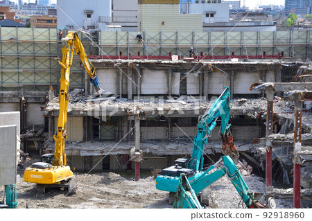 建築拆遷施工現場 92918960