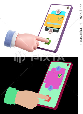 Concept of online bank services accept Concept of online bank services accept 92921872