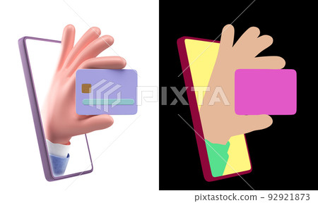Concept of online bank services Smartphone with bank Concept of online bank services Smartphone with bank 92921873