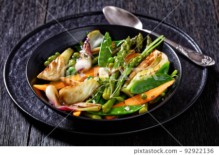 french Barigoule of summer vegetables in bowl 92922136