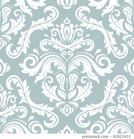 Orient Damask Seamless Vector Background With Arabesques Orient Damask Seamless Vector Background With Arabesques 92922431