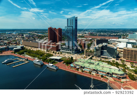 View of the Baltimore cityscape 92923392