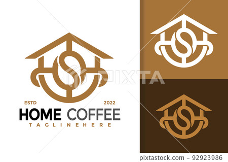 Home Coffee Creative Logo Design, brand identity logos vector, modern logo, Logo Designs Vector Illustration Template 92923986