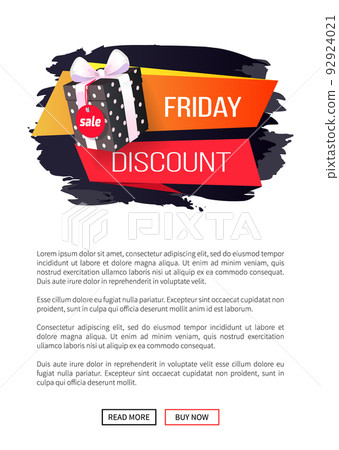 Friday Discount Price Tag Dotted Gift Box Isolated Friday Discount Price Tag Dotted Gift Box Isolated 92924021