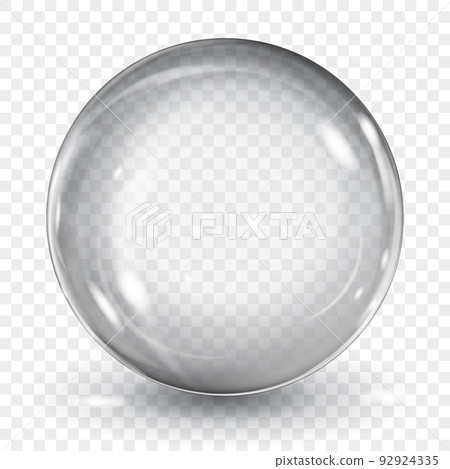 Transparent gray sphere 92924335