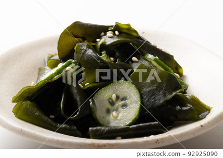 Cucumber and wakame seaweed vinegar Cucumber and wakame seaweed vinegar 92925090