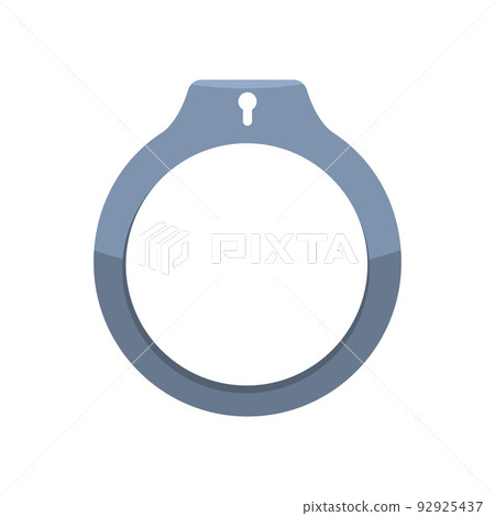 Handcuff icon or symbol flat style design. 92925437