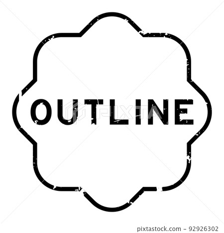 Grunge black outline word rubber seal stamp on white background Grunge black outline word rubber seal stamp on white background 92926302