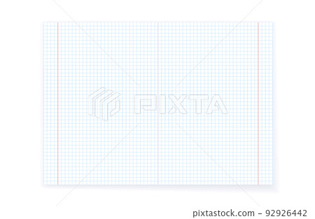 Checkered paper sheet 92926442