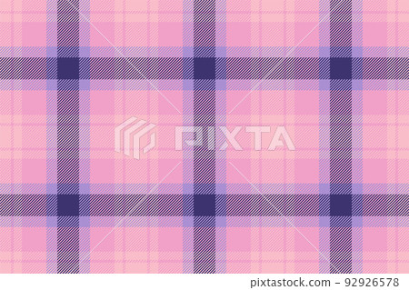 Plaid background, check seamless pattern in pink. Vector fabric texture for textile print, wrapping paper, gift card or wallpaper. Plaid background, check seamless pattern in pink. Vector fabric texture for textile print, wrapping paper, gift card or wallpaper. 92926578